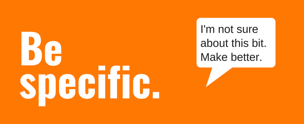 be specific